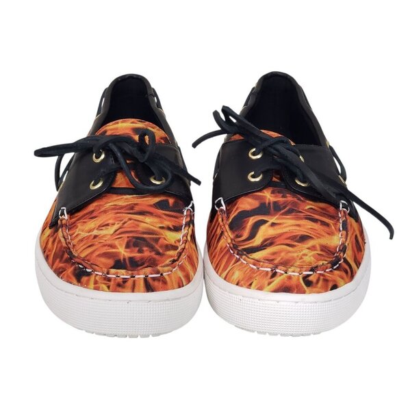 Loudmouth Flames Sailor Boat Style Loafers - Picture 6 of 11
